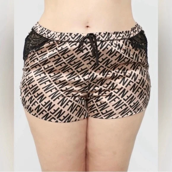 FASHION NOVA Pajama 3 Piece Set Satin Cami & Shorts Plus Size 3X fits 22/24 NWT - Picture 4 of 6